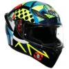 AGV K1 S Rossi Winter Test 2020 Helmet -Rev Zilla Shop agvk1 s rossi winter test2020 helmet black fluo yellow blue