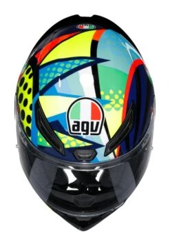 AGV K1 S Rossi Winter Test 2020 Helmet -Rev Zilla Shop agvk1 s rossi winter test2020 helmet black fluo yellow blue 6