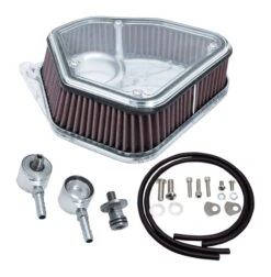 Alloy Art Boom Box Max Volume 1.8" Air Cleaner Kit For Harley M8 2017-2025