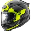 Arai Contour-X Face Helmet - Snell 2020 -Rev Zilla Shop arai contour x face helmet black grey fluo yellow