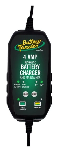 Battery Tender 12V / 6V Lead Acid / Lithium Charger -Rev Zilla Shop battery tender12 v6 v lead acid lithium charger 4 amp