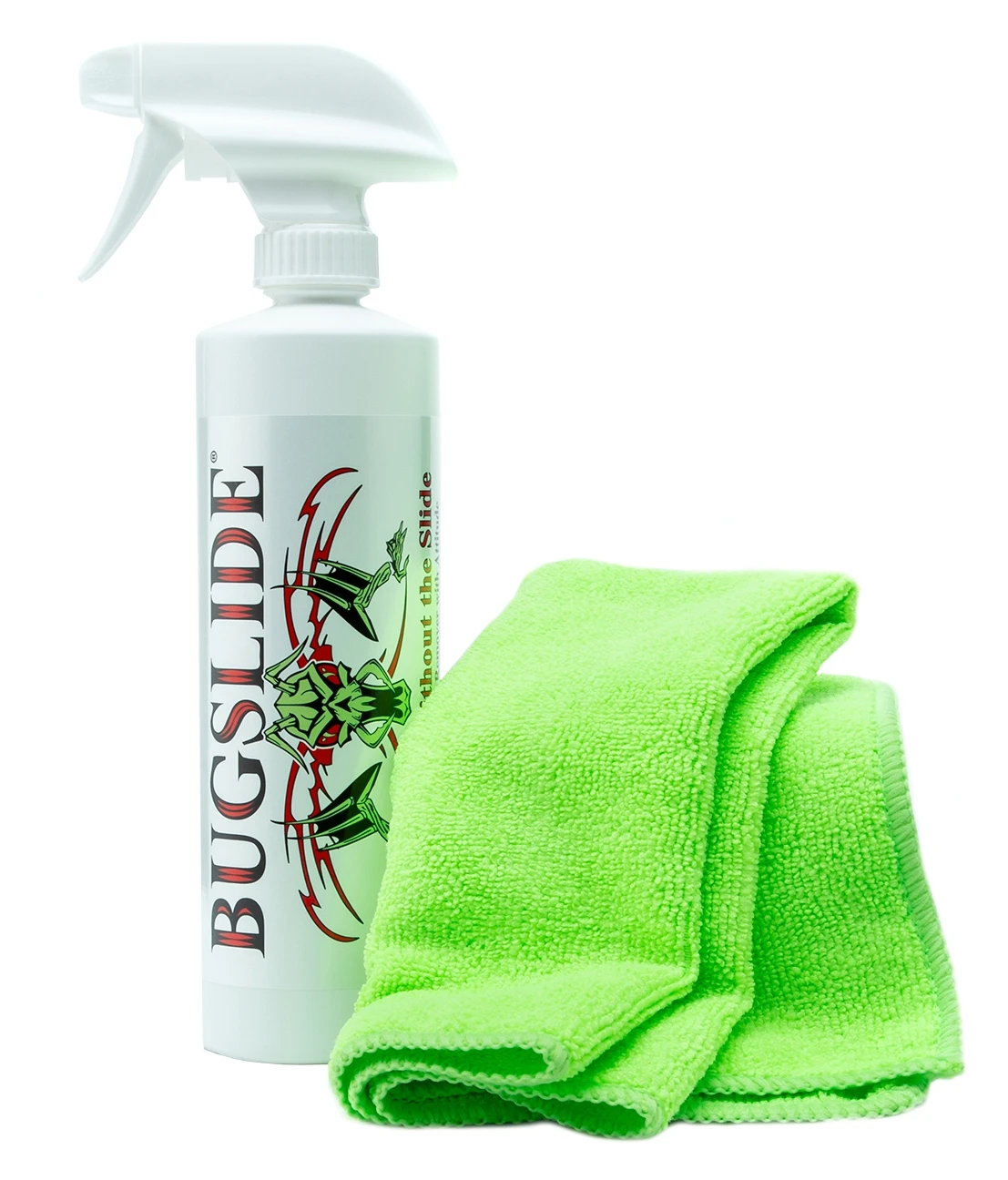 Bugslide Spray Bottle With Polishing Cloth 5 Bugslide Spray Bottle With Polishing Cloth - Image 3
