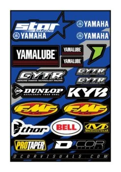 D'COR Visuals Star Yamaha Decal Sheet