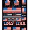 D'COR Visuals USA Sticker Sheet -Rev Zilla Shop dcor visuals usa sticker sheet