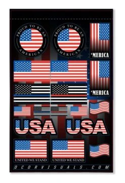 D'COR Visuals USA Sticker Sheet