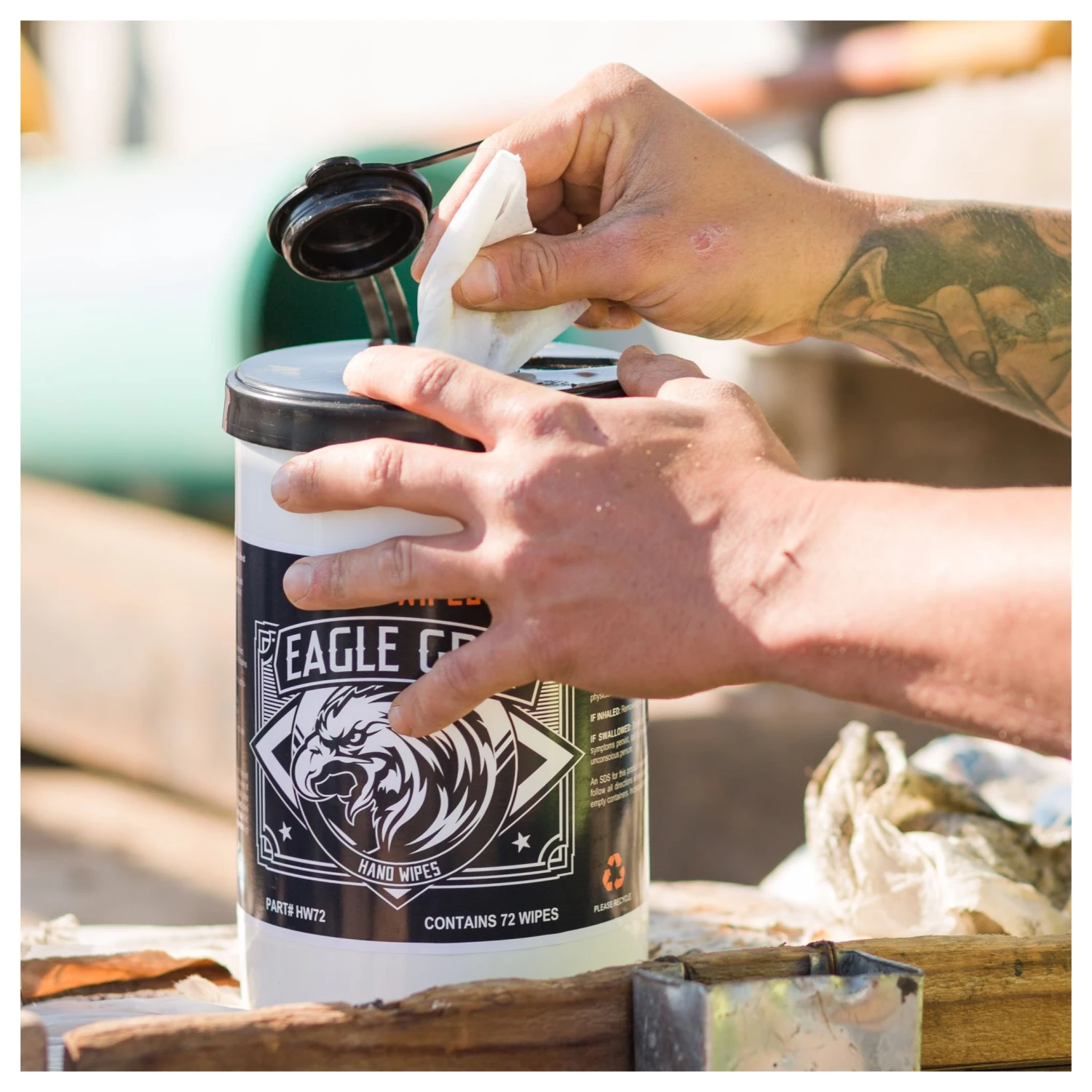 Eagle Grit Heavy Duty Hand Wipes 4 Eagle Grit Heavy Duty Hand Wipes - Image 2