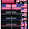 Factory Effex USA Flags Sticker Sheet -Rev Zilla Shop factory effex usa flags sticker sheet