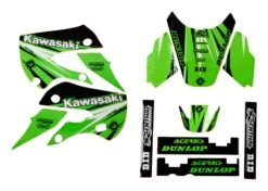 FLU Designs PTS 6 Restyle Graphics Kit Kawasaki KX125 / KX250 2003-2007
