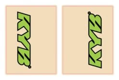 FLU Designs Upper Fork Decals -Rev Zilla Shop flu designs upper fork decals kyb green black