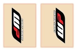 FLU Designs Upper Fork Decals -Rev Zilla Shop flu designs upper fork decals wp red black white 1