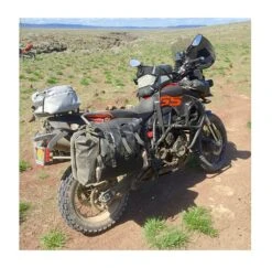 Giant Loop Round The World Saddlebags Complete Kit For 16-18mm Round Tubing Racks -Rev Zilla Shop giant loop round the world panniers 1