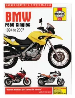 Haynes Repair Manual BMW F650 Singles 1994-2007