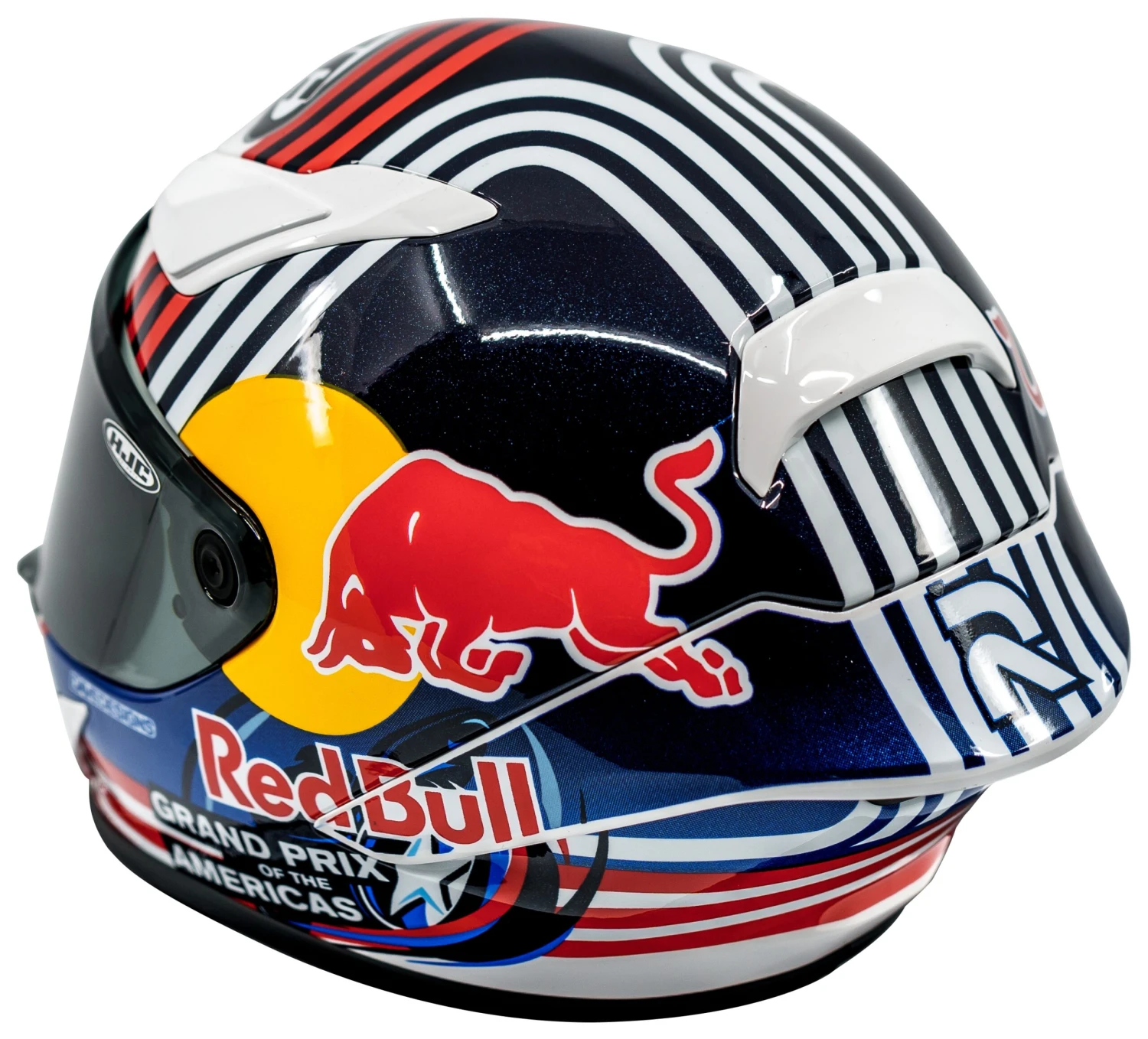 HJC Miniature RPHA 1N Limited Edition Red Bull Replica Helmet 6 HJC Miniature RPHA 1N Limited Edition Red Bull Replica Helmet - Image 4