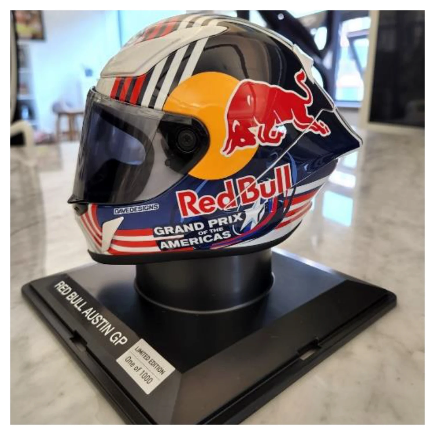 HJC Miniature RPHA 1N Limited Edition Red Bull Replica Helmet 8 HJC Miniature RPHA 1N Limited Edition Red Bull Replica Helmet - Image 6