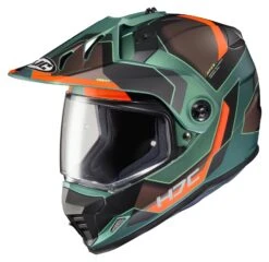 HJC DS-X1 Synergy Helmet -Rev Zilla Shop hjcdsx1 synergy helmet green orange brown