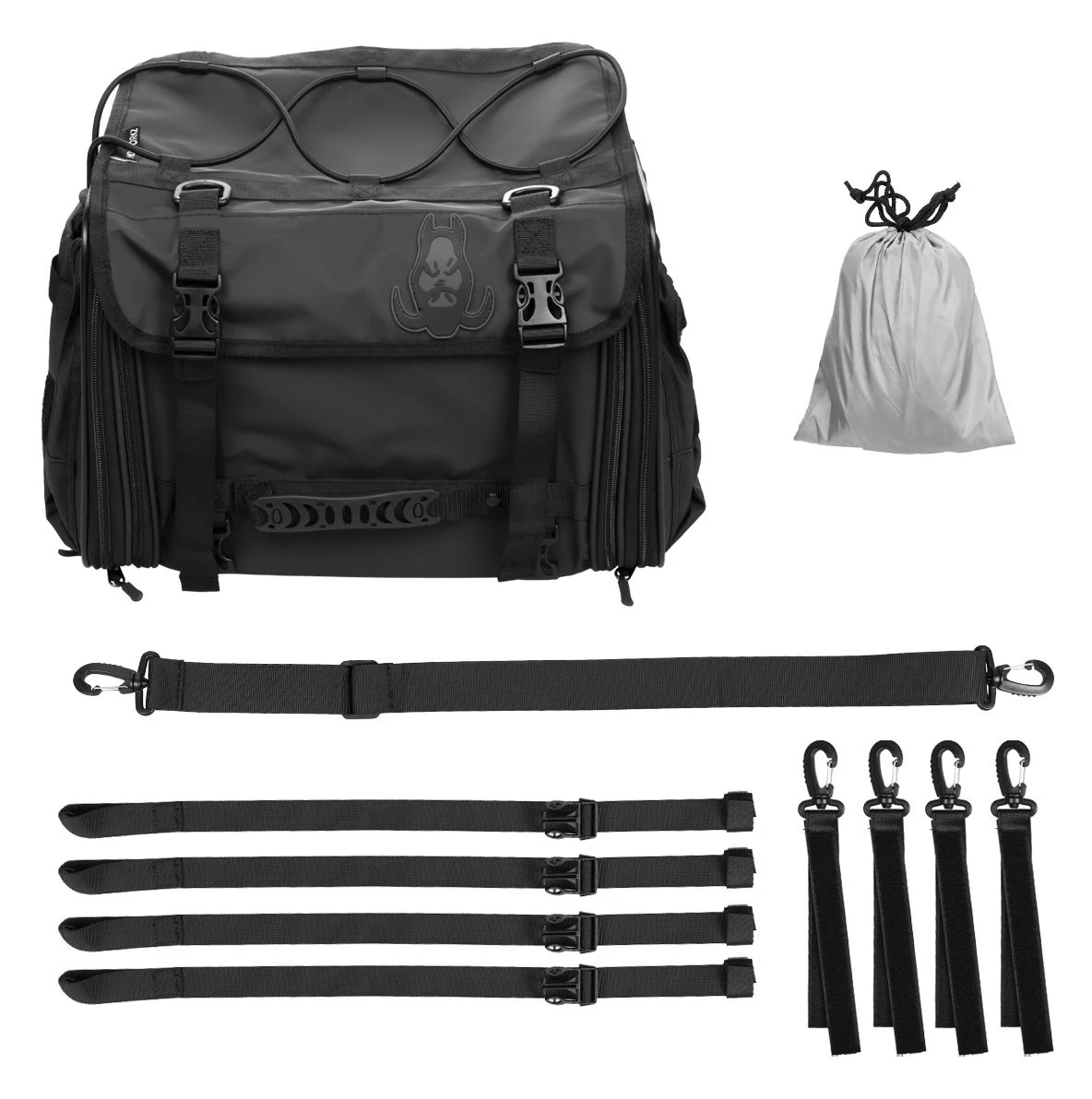 HogWorkz Premium Expandable Trunk Luggage Rack Bag For Harley 4 HogWorkz Premium Expandable Trunk Luggage Rack Bag For Harley - Image 2