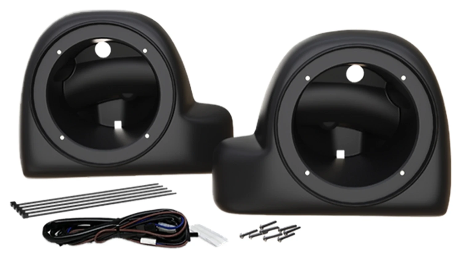 Kenwood Lower Speaker Pod For Harley Air-Cooled Touring 2014-2025 3 Kenwood Lower Speaker Pod For Harley Air-Cooled Touring 2014-2025
