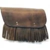 Leatherworks Distressed Brown Economy Bolt-On Saddlebags With Fringe -Rev Zilla Shop leather works distressed brown economy bolt on saddlebagswith fringe