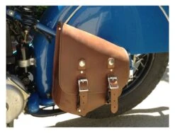 Leatherworks 312L Left Side Solo Swingarm Bag -Rev Zilla Shop leather works swingarm bag for harley softail19842017 1