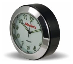 Marlin's Universal Clock / Thermometer With Tape-On / Screw-On Mount -Rev Zilla Shop marlins tocs white celsius temp chr radiant white clock