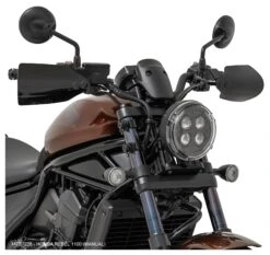 Memphis Shades Hand Guards Honda Rebel DCT 2021-2024 -Rev Zilla Shop memphis shades hand guards honda rebel20212024 5