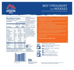 Mountain House Beef Stroganoff Pouch -Rev Zilla Shop mountain house beef stroganoff pouches 1