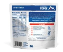Mountain House Chili Macaroni With Beef Pouch -Rev Zilla Shop mountain house chili macaroniwith beef pouch 1