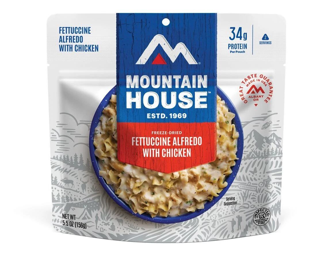 Mountain House Fettuccine Alfredo With Chicken Pouch 3 Mountain House Fettuccine Alfredo With Chicken Pouch