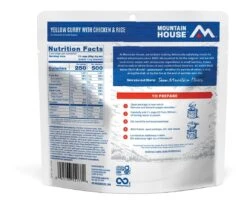 Mountain House Yellow Curry With Chicken And Rice Pouch -Rev Zilla Shop mountain house yellow currywith chickenand rice pouch 1