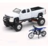New Ray Toys Chevy Pickup With Yamaha MX Bike 1:32 Model -Rev Zilla Shop new ray toys chevy pickupwith yamaha mx bike132 model