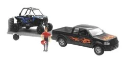 New Ray Toys Truck With Polaris RZR XP 1000 1:18 Model