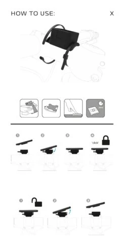 Oxford CLIQR Universal Bicycle Stem Phone Mount 9 Oxford CLIQR Universal Bicycle Stem Phone Mount -Rev Zilla Shop oxford cliqr universal handlebar stem mount 1