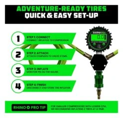 Rhino USA 4-Wheel Tire Inflation / Deflation System -Rev Zilla Shop rhino usa4 wheel tire inflation deflation system 2