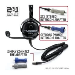 Rugged Radios Ultimate Alpha Audio Headset With Volume Control -Rev Zilla Shop rugged radios ultimate alpha audio headsetwith volume control 2