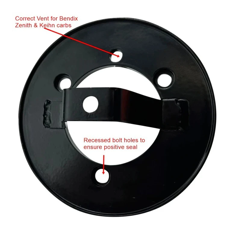 TC Bros Louvered Air Cleaner Kit For Bendix Zenith / Keihin Butterfly Carb - Image 6