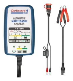 TecMate OptiMate 1 Duo Battery Charger -Rev Zilla Shop tec mate opti mate1 duo battery charger 1