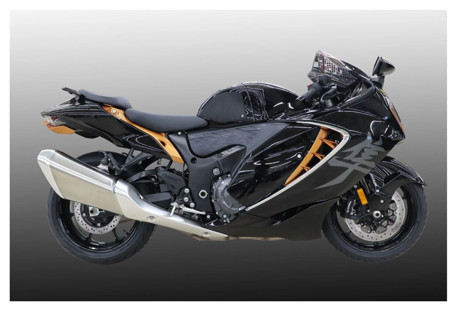 TechSpec Snake Skin Tank Pads Suzuki Hayabusa 2022-2025 Black [Open Box]