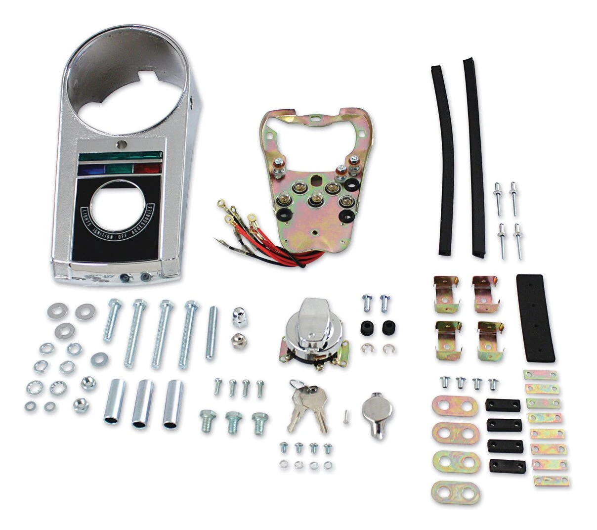 V-Twin Mfg. Dash And Mounting Kit For Harley 1980-1995 3 V-Twin Mfg. Dash And Mounting Kit For Harley 1980-1995